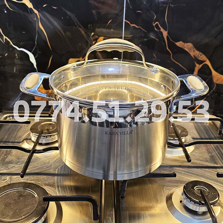 (N) SERIE CUISINE SINARCO 8 PCS INOX 18/10 100% ALIMENTAIRE من أجود الطقوم و أنواع الإنوكس🔥