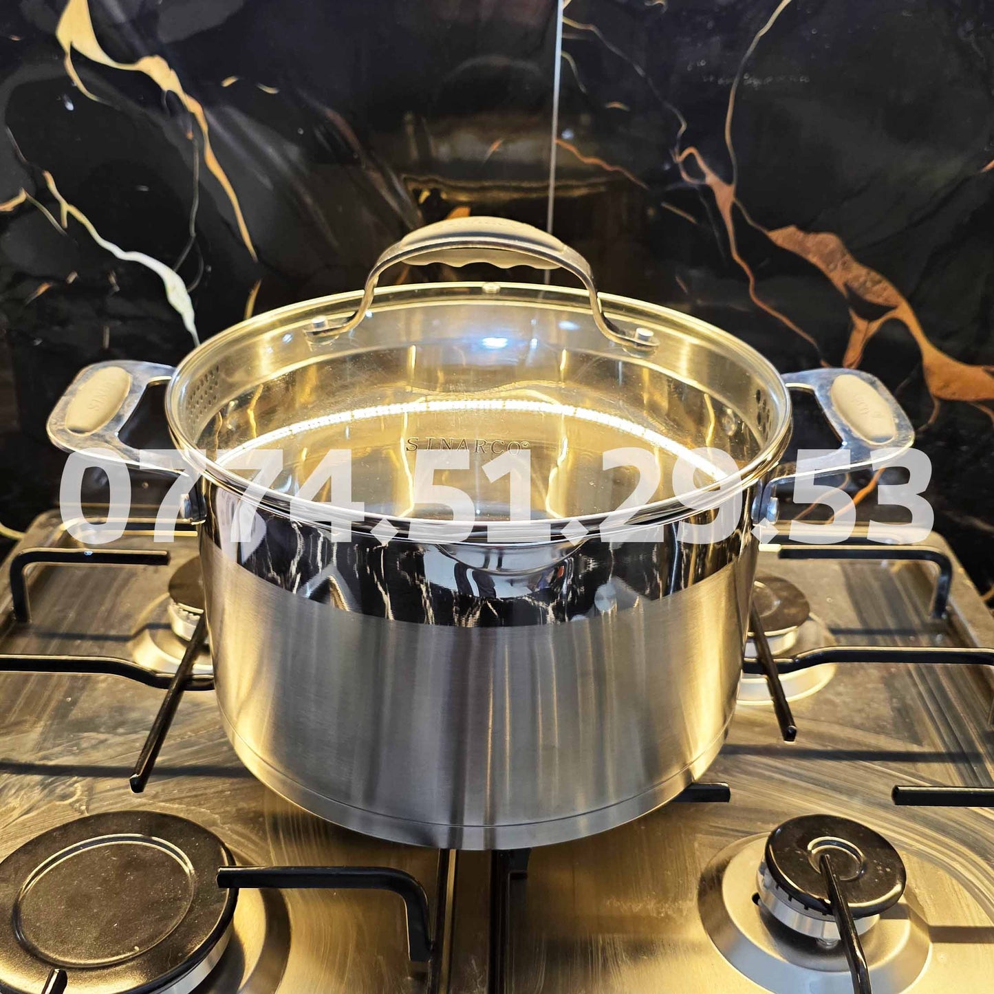 (N) SERIE CUISINE SINARCO 8 PCS INOX 18/10 100% ALIMENTAIRE من أجود الطقوم و أنواع الإنوكس🔥