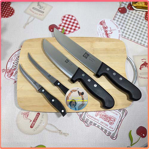 حقيبة سكاكين HIGH CARBON 🔪 من 8 قطع و هدية مجانية 🎁 (1001)