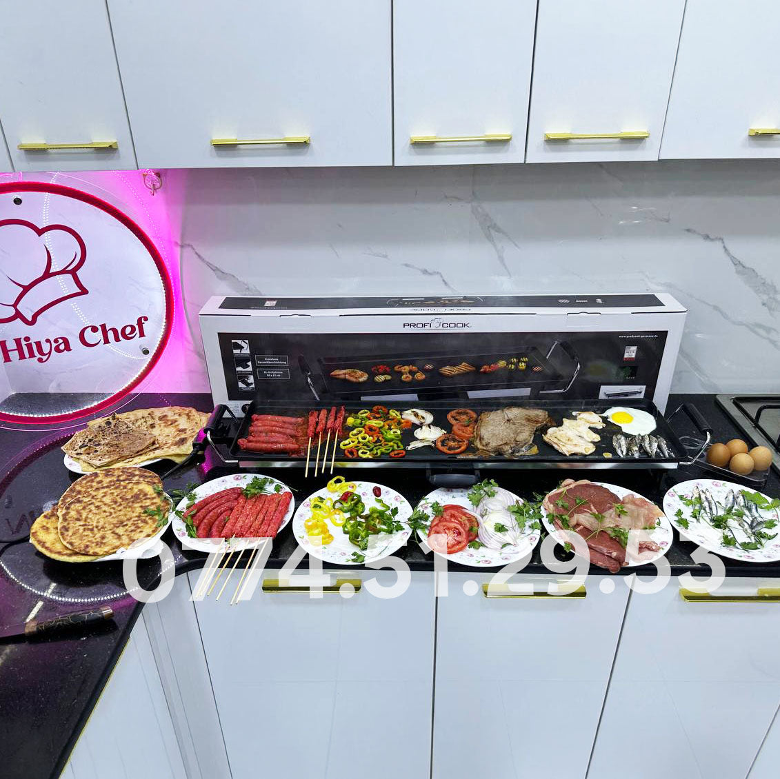 (N) PLAQUE ELECTRIC PROFI-COOK 90CM*23CM MULTI UTILISATION (126)